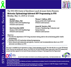 STD Lunch and Learn: Molecular Epidemiology-Informed HIV Programming in NYS